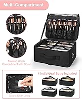 Relavel Extra Large Makeup Case with Shoulder Strap — image 4