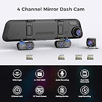 PRUVEEO J20-4CH 12" Mirror Dash Cam — image 2