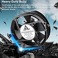 GDSTIME Axial Fan 17251, 172mm x 150mm x 51mm, 110V AC — image 3