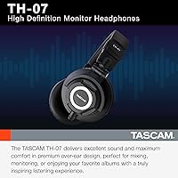 Tascam TH-07 High Definition Studio Monitor Headphones — image 2