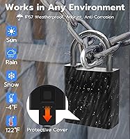 eLinkSmart P11BF Fingerprint Padlock — image 8