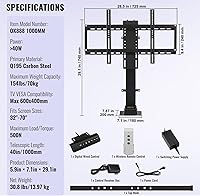 VEVOR Motorized TV Lift SHC330 39.4-inch Stroke Length — image 8