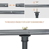 LINCO Lincostore Zenith Portable T-Shape Background Backdrop Stand Kit 5x6.7ft — image 7