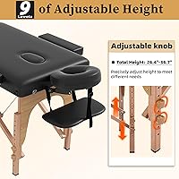 civama Portable Massage Table Black — image 7