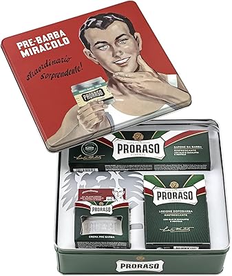 Proraso Shaving Kit for Men | 100mL Pre-Shave, Shaving Cream & After Shave Balm
