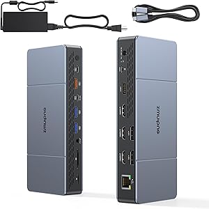 ZMUIPNG DisplayLink Docking Station 18-in-1 for MacBook & USB-C Laptops Review