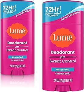 Lume Deodorant Plus Sweat Control Stick 2.6oz Unscented Review