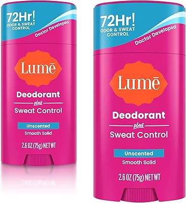 Lume Deodorant Plus Sweat Control Stick 2.6oz Unscented