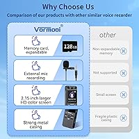 Vormooi 160GB Digital Voice Recorder — image 5