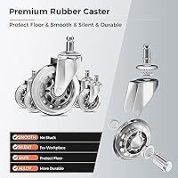 BEWISHOME Rolling Saddle Stool — image 4