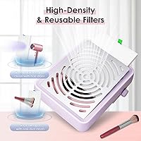 Rolokit Nail Dust Collector with Lamp & 50 Disposable Filters — image 6