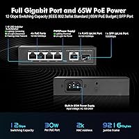 YuLinca 6-Port Gigabit PoE Switch with 4 PoE+ Ports — image 4