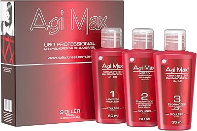 Agi Max Brazilian Keratin Hair Treatment Kit 3 x 60ml