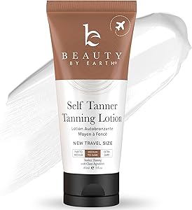 Beauty by Earth Tanning Lotion Self Tanner Travel Size 3.84oz Review