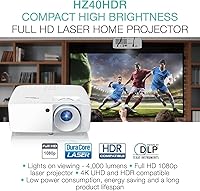 Optoma HZ40HDR HD DLP Theatre and Gaming Projector — image 2