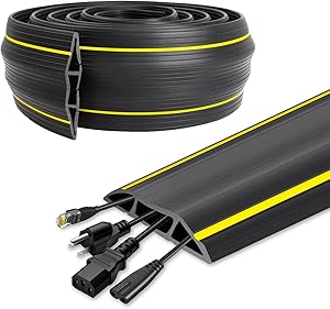 DGSL 20 Ft Heavy Duty Floor Cord Cover Cable Protector