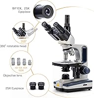 SWIFT Trinocular Compound Microscope SW350T 40X-2500X Magnification — image 3