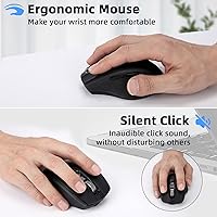CHHI D800 Wireless Mouse with Bluetooth, USB-A, USB-C Receiver — image 2