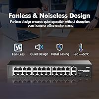 YuLinca F2602GP 24-Port PoE Switch with 2 Gigabit Uplinks — image 6