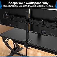 Mount-It! MI-7934 Standing Desk Converter Dual Monitor Mount 36″ — image 4