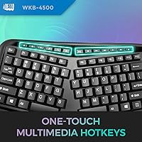 Adesso WKB-4500UB Wireless Ergonomic Keyboard with Touchpad — image 3