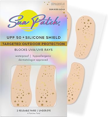 Sun Patch Under-Eye UV Protection Patches – Sparkle Sun Kiss Gold