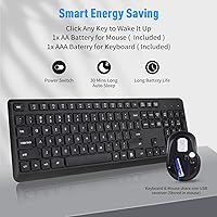 HUO JI Silent Wireless Keyboard and Mouse Combo — image 4