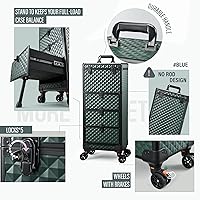 Yueieoun Nail Trolley Cart with 3 Drawers, Dark Green — image 8