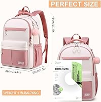 Water Resistant Ergonomic Backpack for Teen Girls — image 3