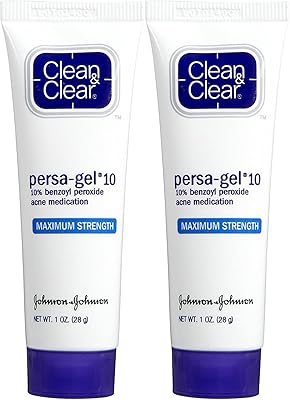 Clean & Clear Persa-Gel 10 Acne Treatment, Maximum Strength, 1 oz, 2 pk