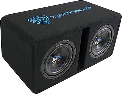 Rockville DV8K52 Dual 8″ K5 1600W Car Subwoofers