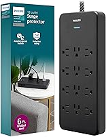 Philips 12-Outlet Surge Protector Power Strip — image 1