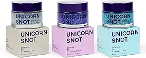 UNICORN SNOT Holographic Face & Body Glitter Gel 3-Pack (Disco/UV/Sky) Review