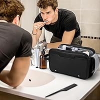 Wedama Toiletry Bag for Men, Black — image 7