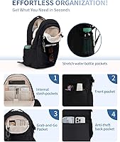 ECOHUB Travel Backpack for Men Women 17.3 inch Laptop Backpack 28L — image 3