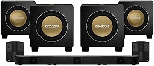 Nakamichi Dragon Home Surround Sound System with Quad 12″ Subwoofers