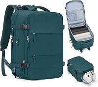 Casual Backpack Traveling Backpack A-peacock Blue — image 1