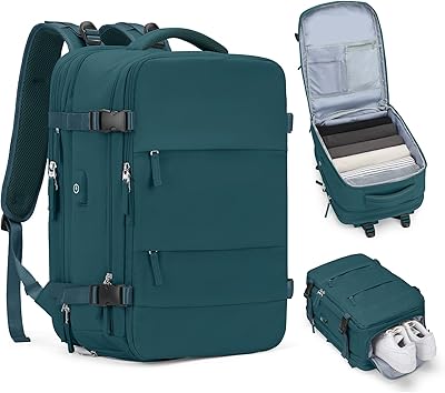 Casual Backpack Traveling Backpack A-peacock Blue