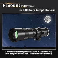 BENOISON 420-800mm F/8.3-16 Telephoto Lens for Nikon F-Mount DSLR Cameras — image 2