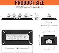 Joinfworld 300A Bus Bar 12V DC Power Distribution Block — image 2