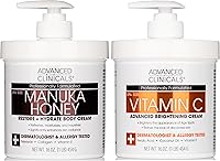Advanced Clinicals Vitamin C Brightening Cream + Manuka Honey Body Lotion 2pc Set — image 1