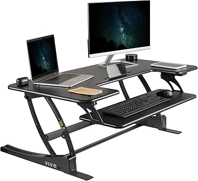 VIVO 42-inch Electric Height Adjustable Stand Up Desk Converter