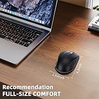 CHHI D800 Wireless Mouse with Bluetooth, USB-A, USB-C Receiver — image 6