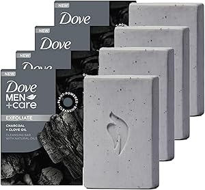 Dove Men+Care Charcoal + Clove Oil Cleansing Bar 4 Count 5oz Review