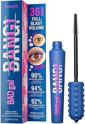 Benefit Cosmetics BADgal BANG! Volumizing Mascara Brightening Blue – 0.30 oz