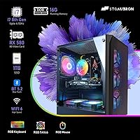 STGAubron Gaming PC Desktop, Intel Core i7 8th Gen, Radeon RX 580 8GB, 16GB RAM, 1TB SSD — image 3