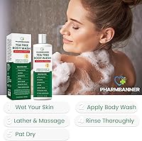 PHARMBANNER Tea Tree Antifungal Body Wash, 11.84oz — image 7