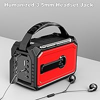 ZZMICHP 16000mAh Hand Crank Emergency Weather Radio — image 8