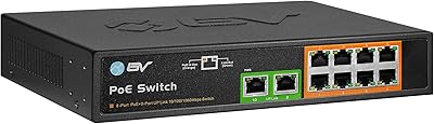 BV-Tech POE-SW802G 8-Port Gigabit PoE+ Switch