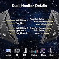 LUMIPIX 15.6″ Portable Dual Screen Monitor MSCM02 — image 7